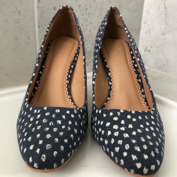 LOFT Women's Denim Speckled Pumps Size 9 - Picture 5 of 16